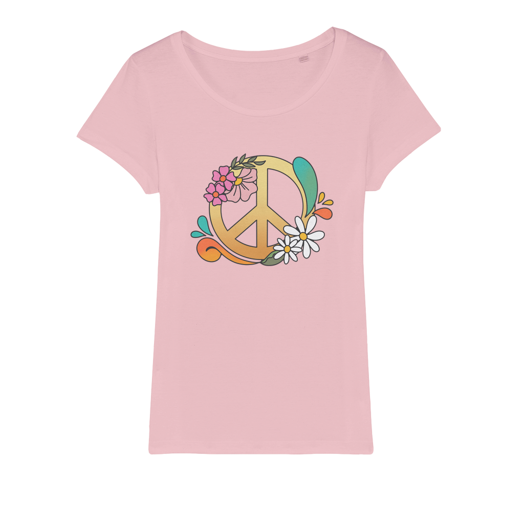 Boho Peace Organic Jersey Womens T-Shirt