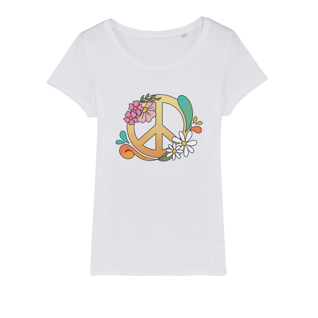 Boho Peace Organic Jersey Womens T-Shirt