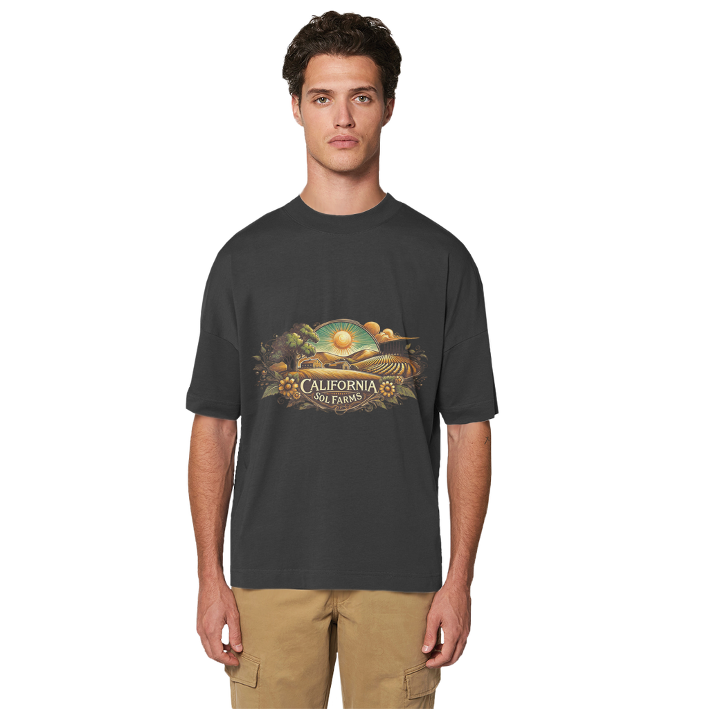 California Sol Farms Premium Organic Oversized T-Shirt