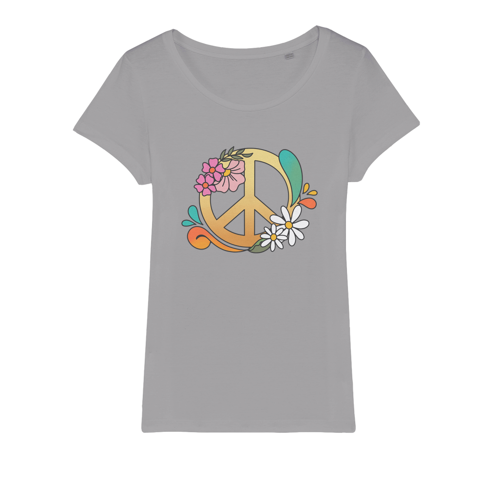 Boho Peace Organic Jersey Womens T-Shirt