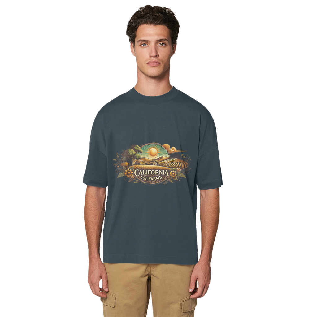 California Sol Farms Premium Organic Oversized T-Shirt