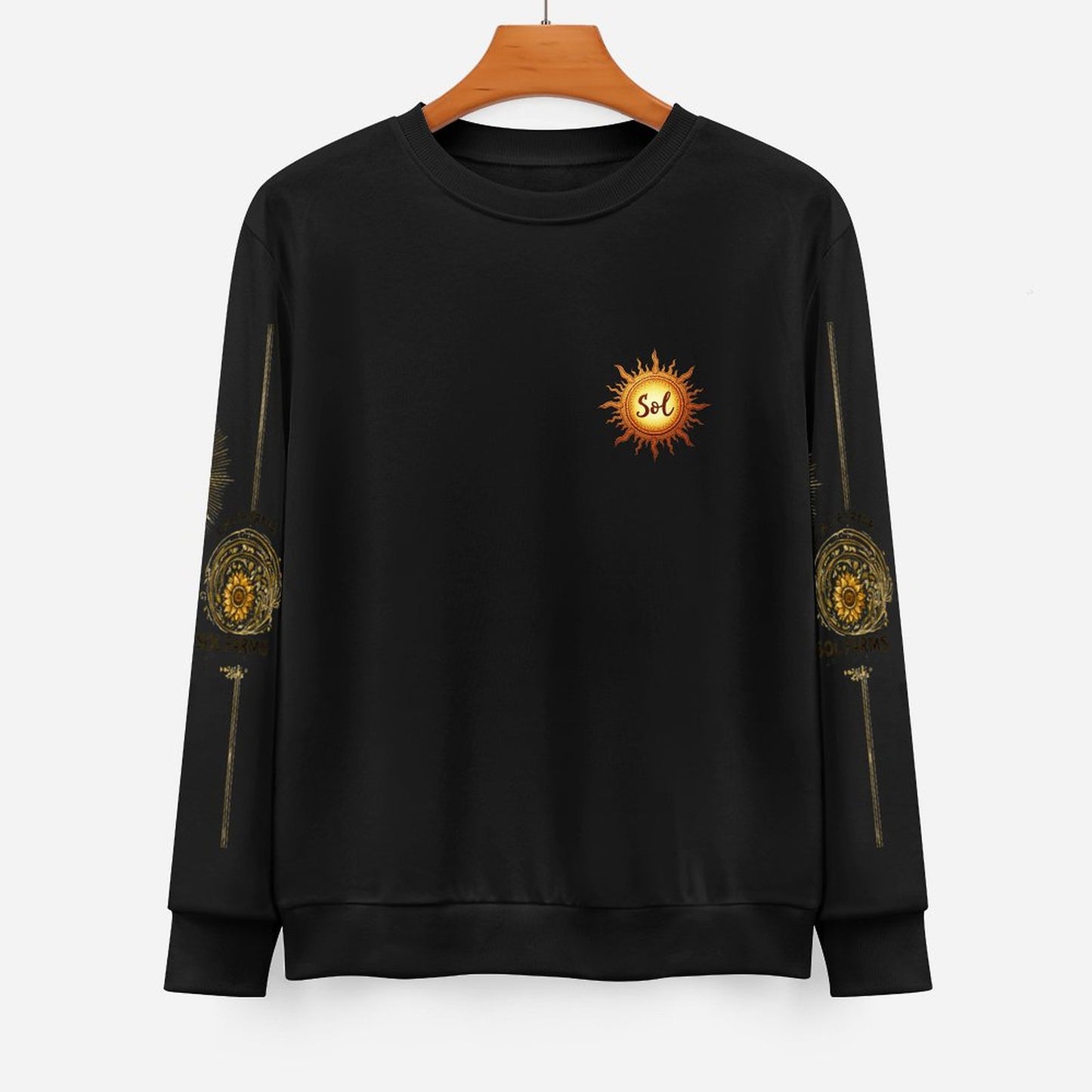 California Sol Farms - DTF 250gsm Cotton Men's Sweatshirt (Dual-sided+Sleeve Printing)