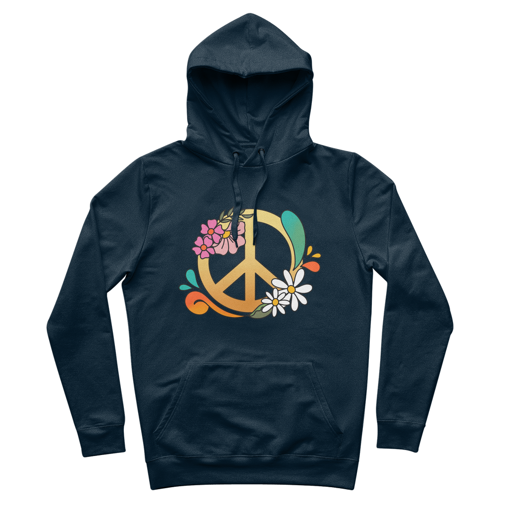 Boho Peace 100% Organic Cotton Hoodie