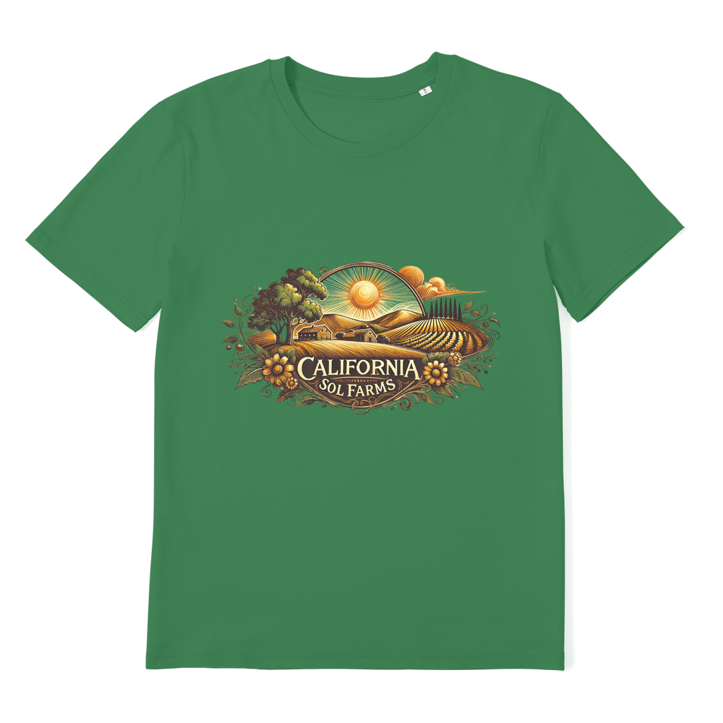 California Sol Farms Premium Organic Adult T-Shirt