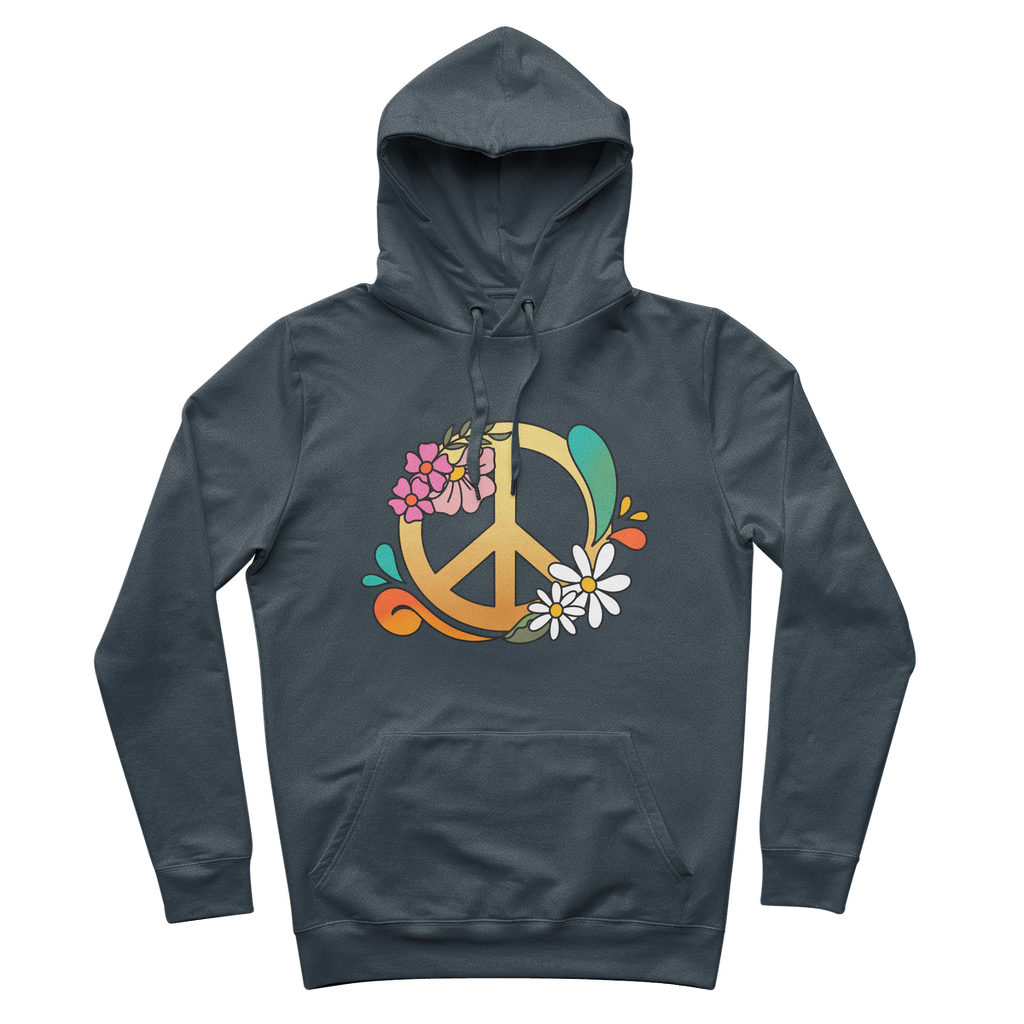 Boho Peace 100% Organic Cotton Hoodie