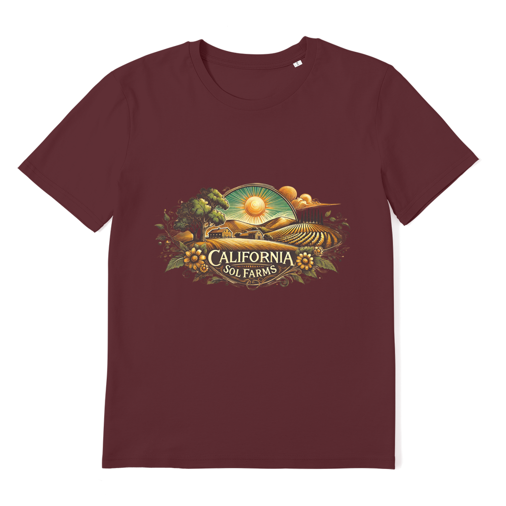 California Sol Farms Premium Organic Adult T-Shirt