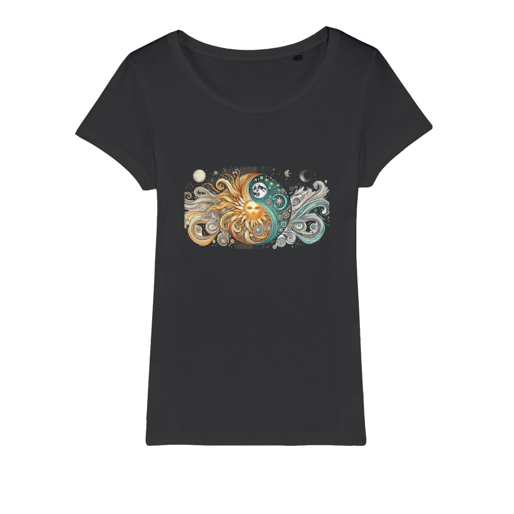 Yin/Yang Organic Jersey Womens T-Shirt