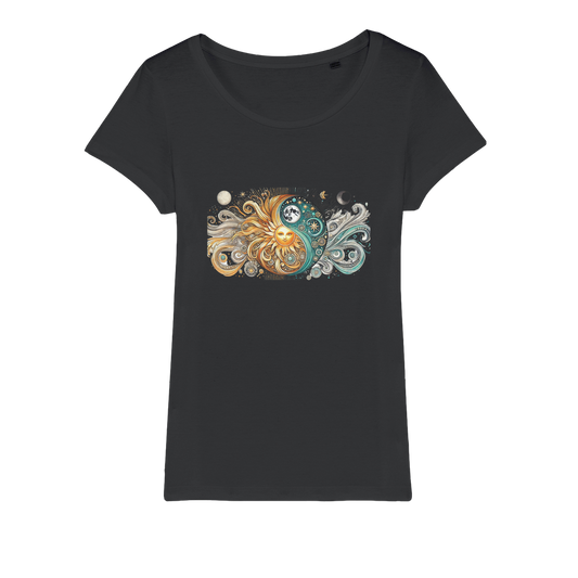 Yin/Yang Organic Jersey Womens T-Shirt