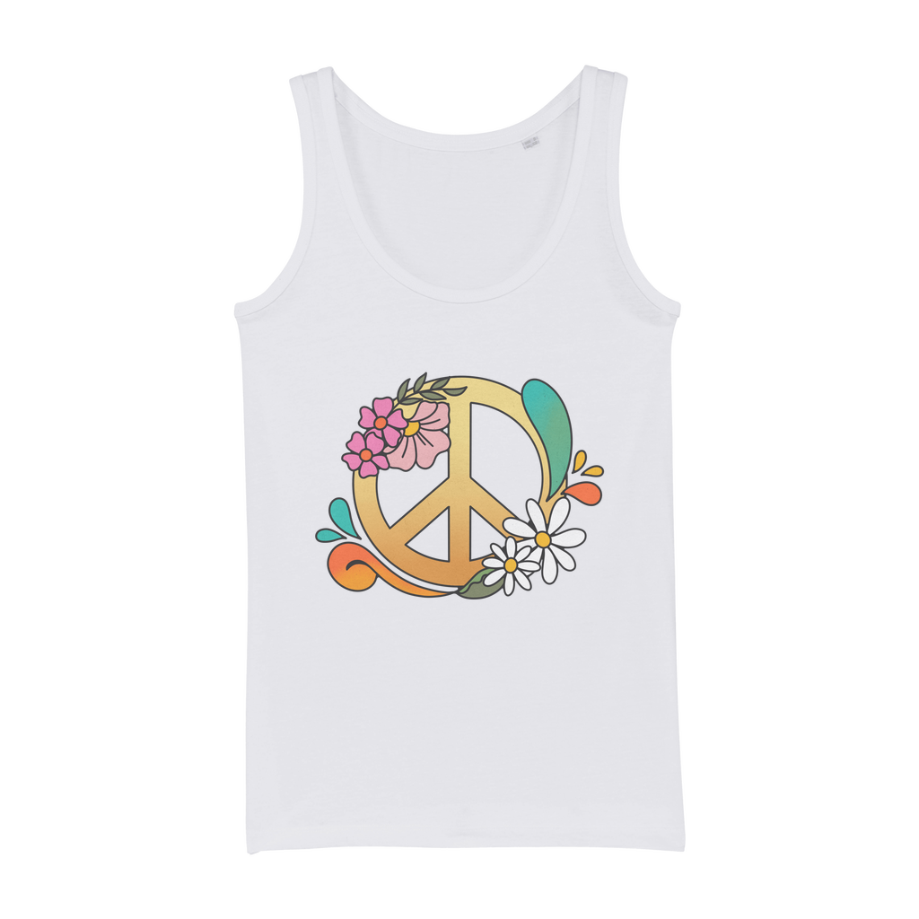 Boho Peace Organic Jersey Womens Tank Top