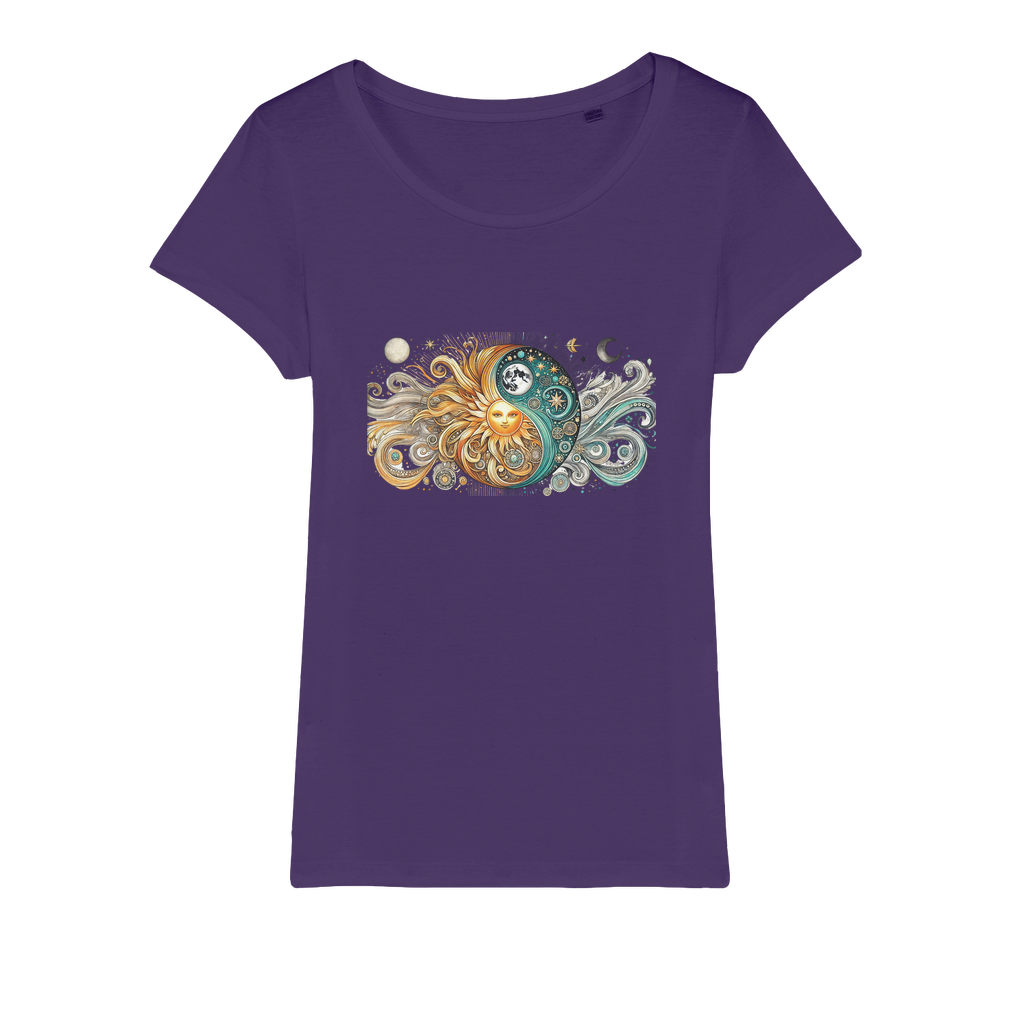 Yin/Yang Organic Jersey Womens T-Shirt