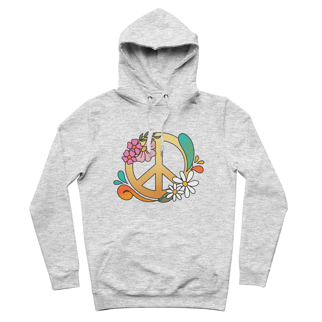 Boho Peace 100% Organic Cotton Hoodie