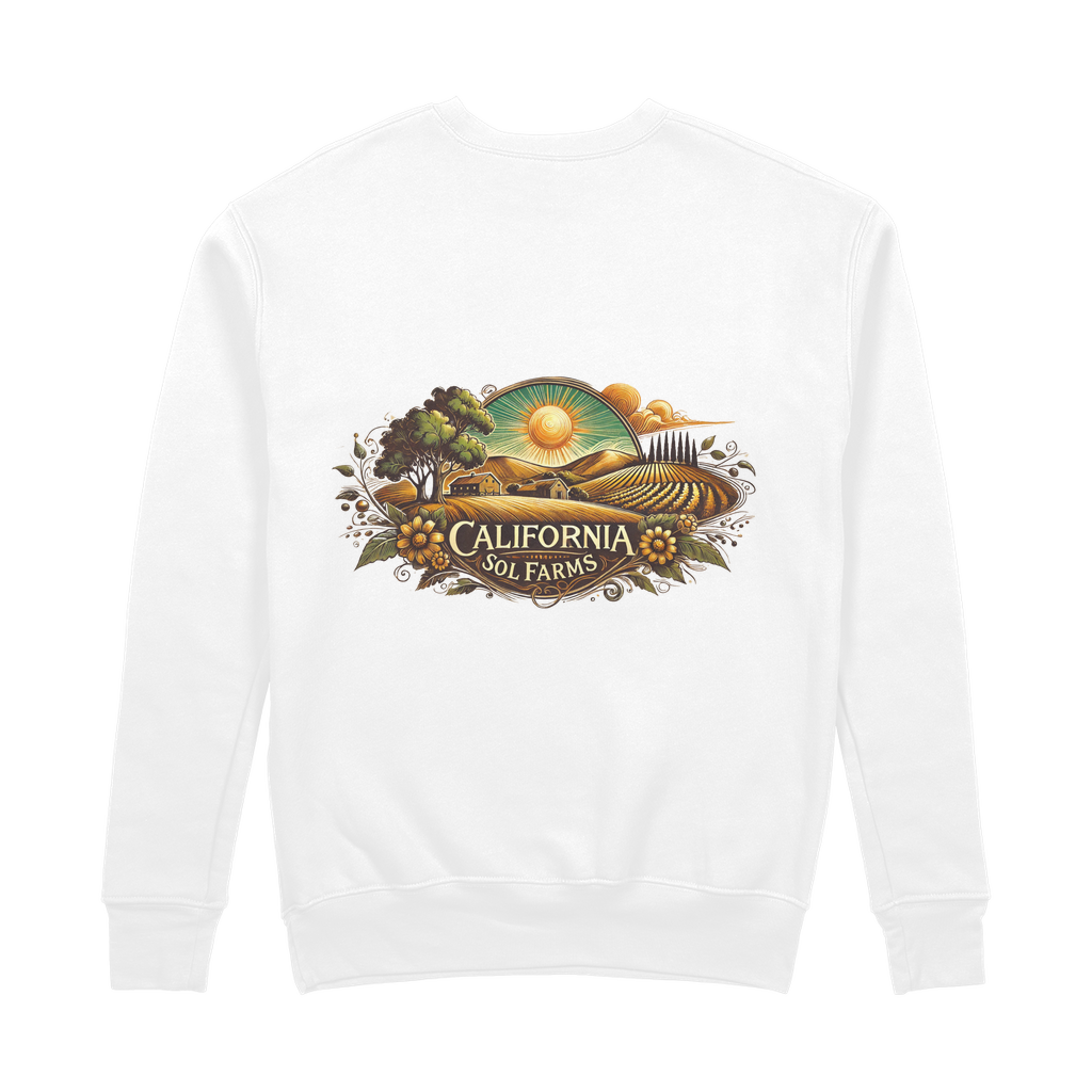 California Sol Farms 100% Organic Cotton Sweatshirt