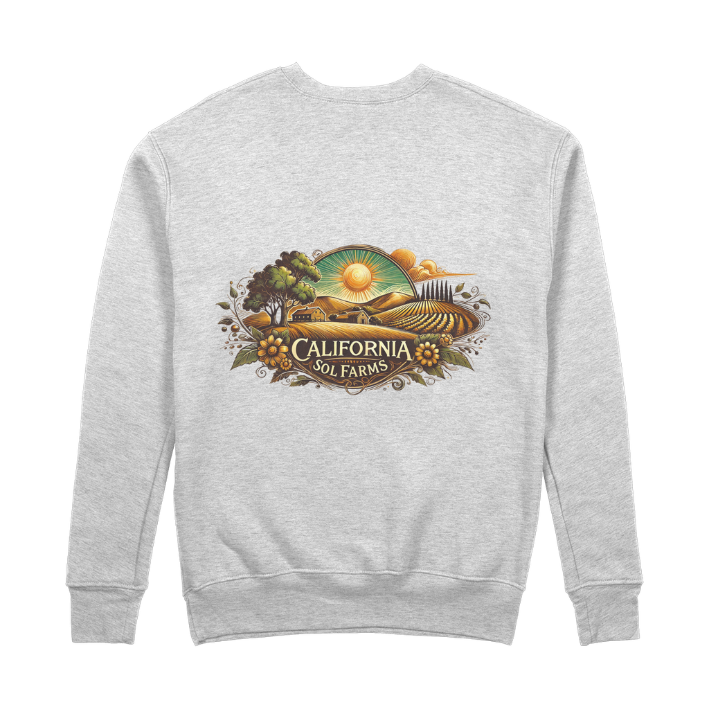 California Sol Farms 100% Organic Cotton Sweatshirt