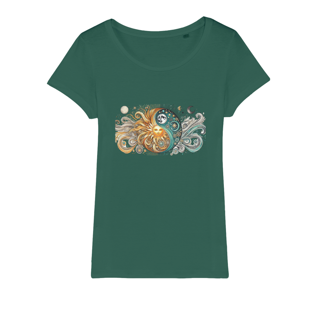 Yin/Yang Organic Jersey Womens T-Shirt