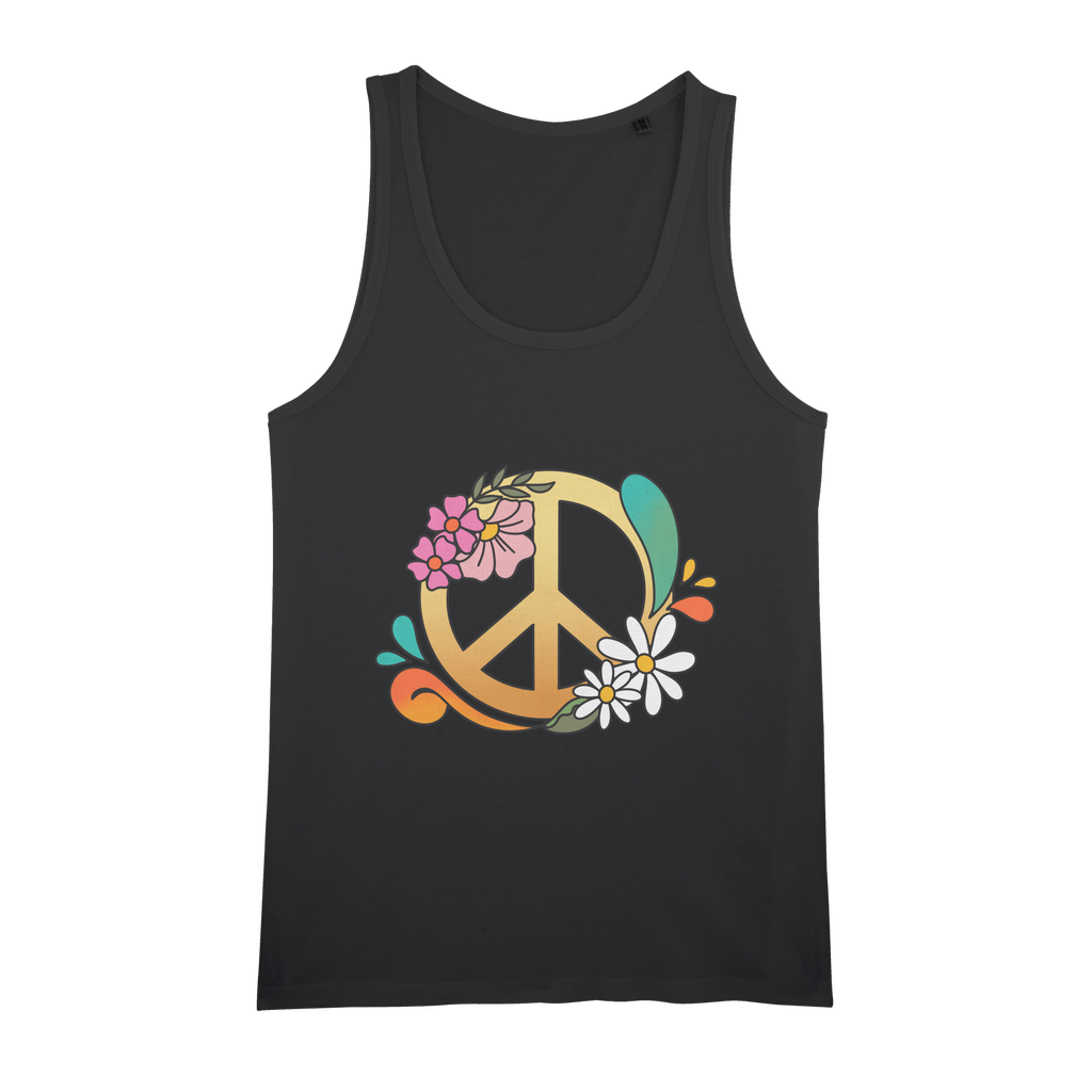 Boho Peace Organic Jersey Unisex Tank Top