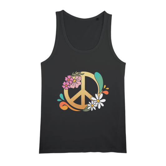 Boho Peace Organic Jersey Unisex Tank Top