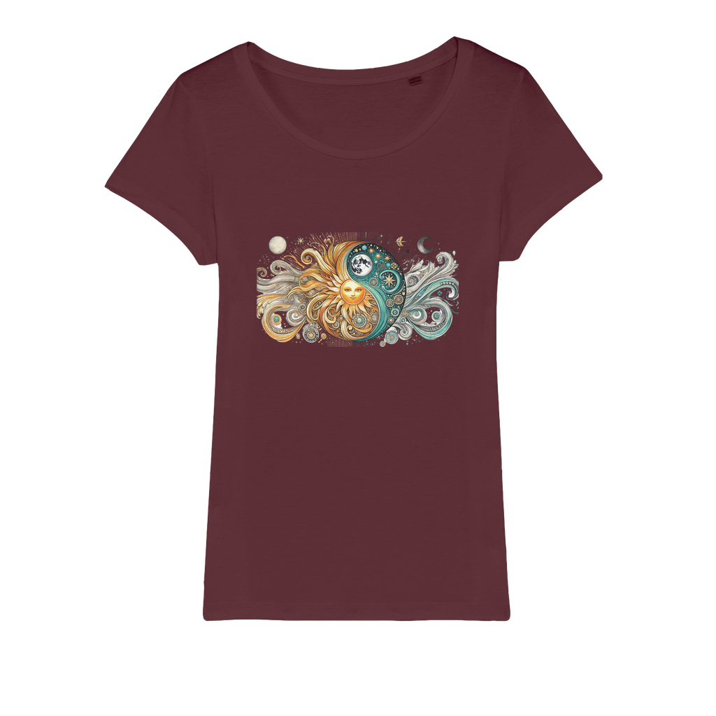 Yin/Yang Organic Jersey Womens T-Shirt