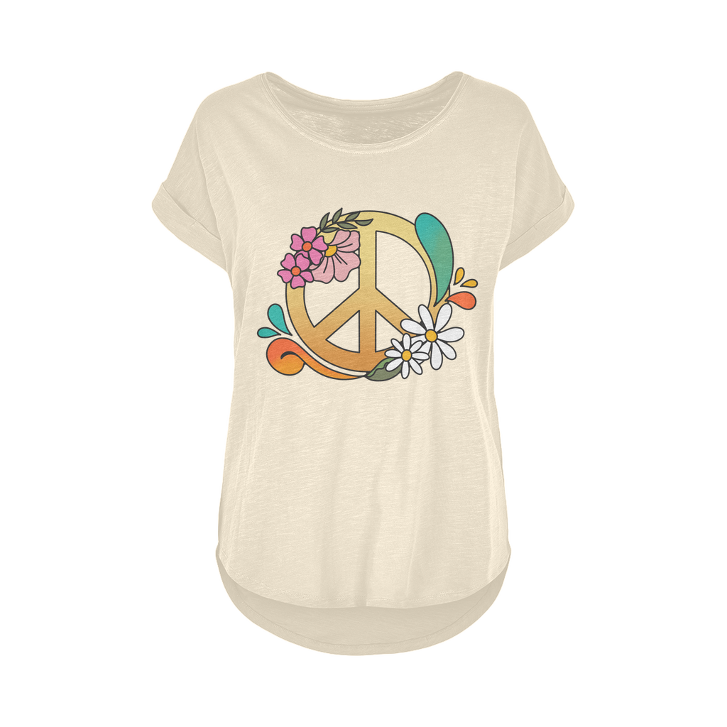 Boho Peace Women's Long Slub T-Shirt XS-5XL