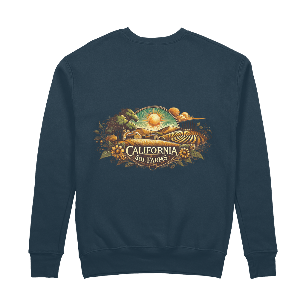 California Sol Farms 100% Organic Cotton Sweatshirt