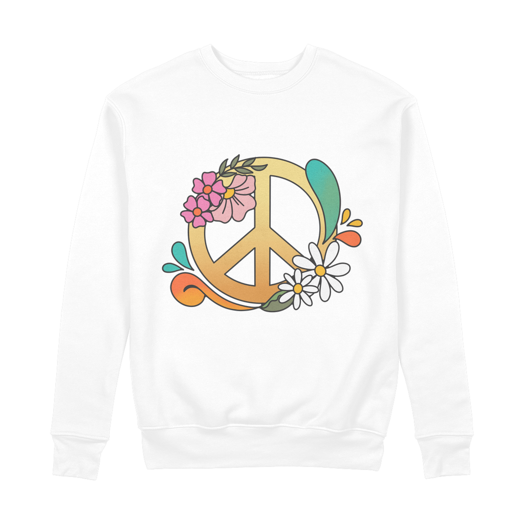 Boho Peace 100% Organic Cotton Sweatshirt