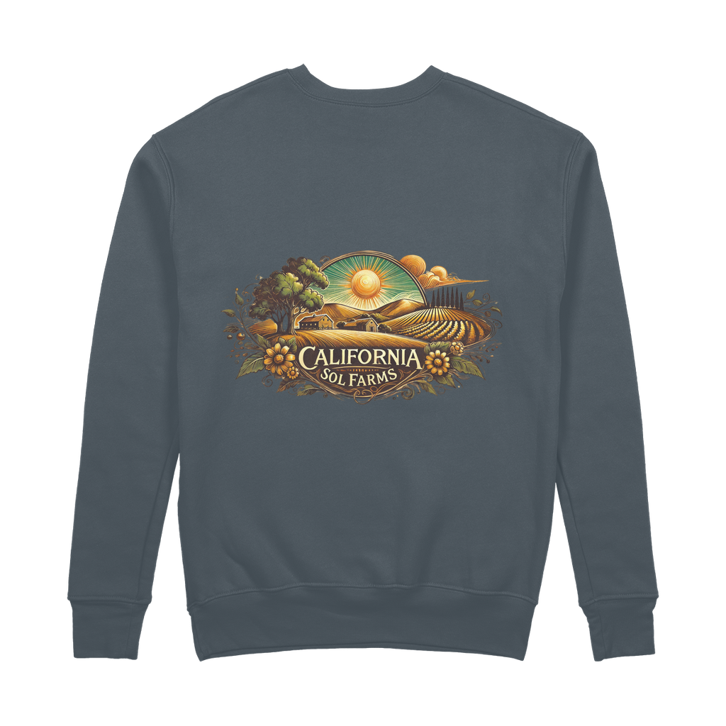 California Sol Farms 100% Organic Cotton Sweatshirt