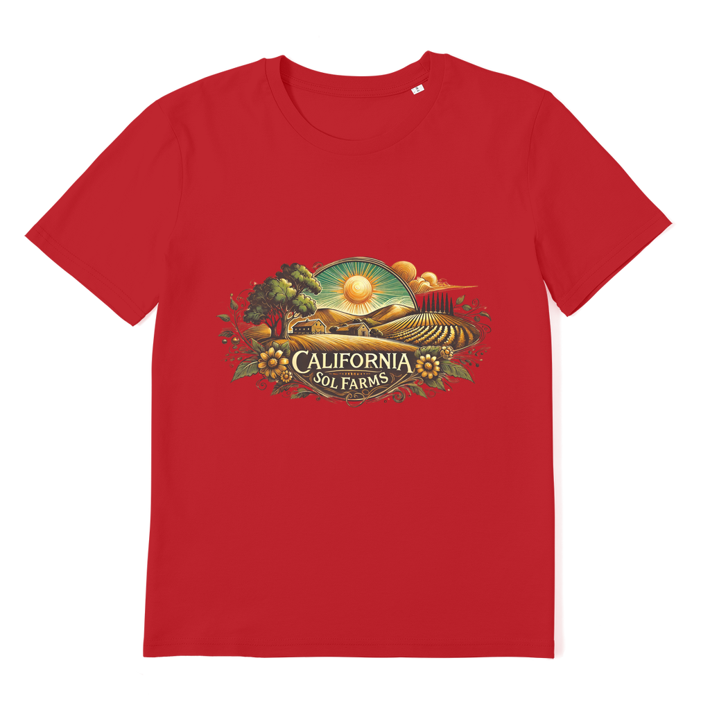 California Sol Farms Premium Organic Adult T-Shirt