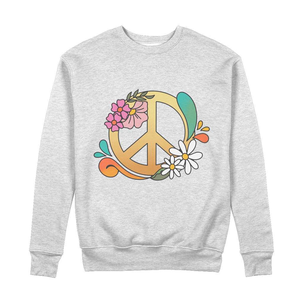 Boho Peace 100% Organic Cotton Sweatshirt