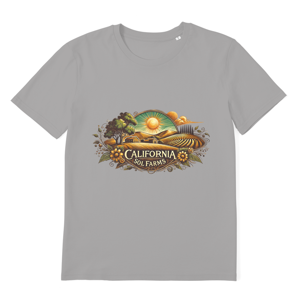 California Sol Farms Premium Organic Adult T-Shirt