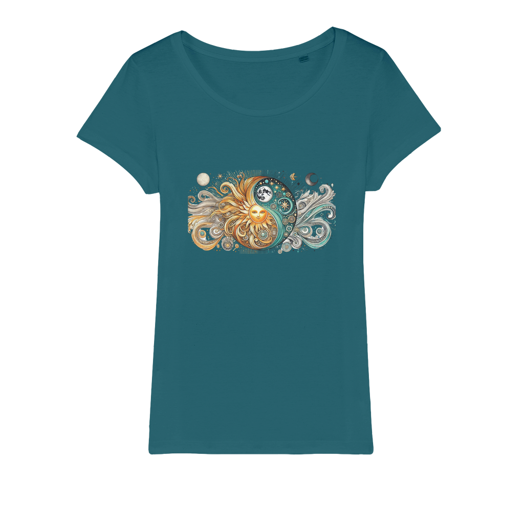 Yin/Yang Organic Jersey Womens T-Shirt