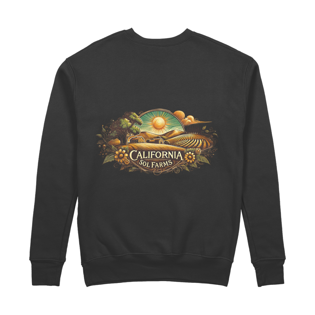 California Sol Farms 100% Organic Cotton Sweatshirt