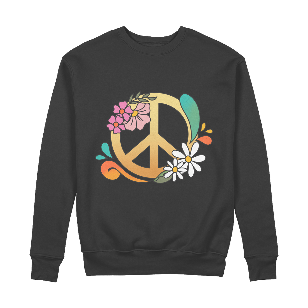 Boho Peace 100% Organic Cotton Sweatshirt