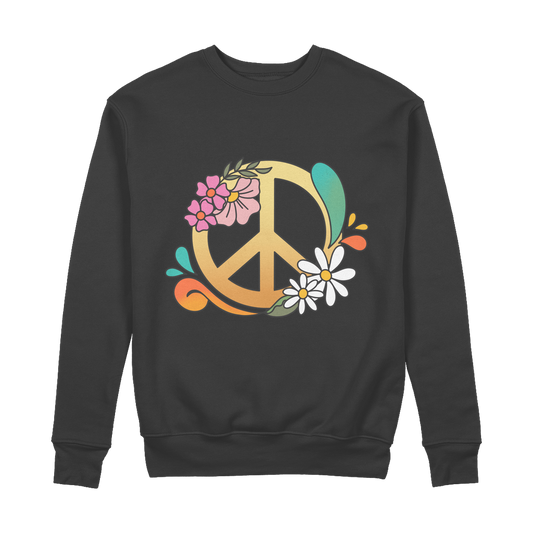 Boho Peace 100% Organic Cotton Sweatshirt