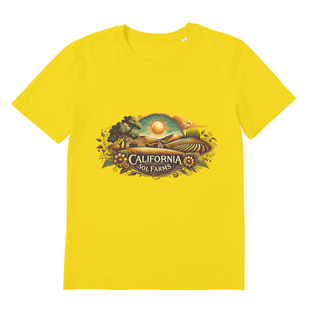 California Sol Farms Premium Organic Adult T-Shirt