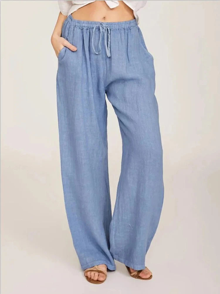 Women Cotton Linen Pants