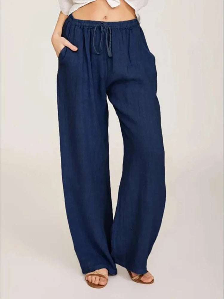 Women Cotton Linen Pants