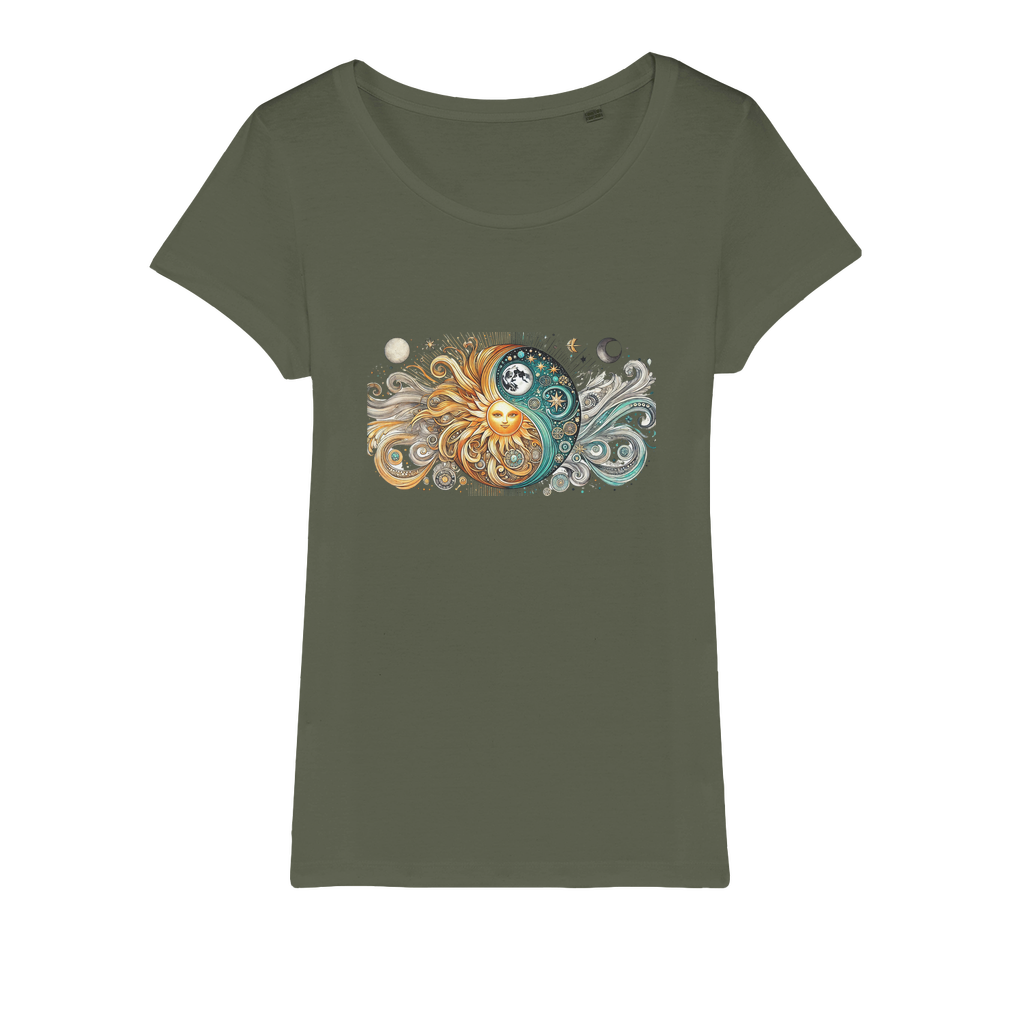 Yin/Yang Organic Jersey Womens T-Shirt