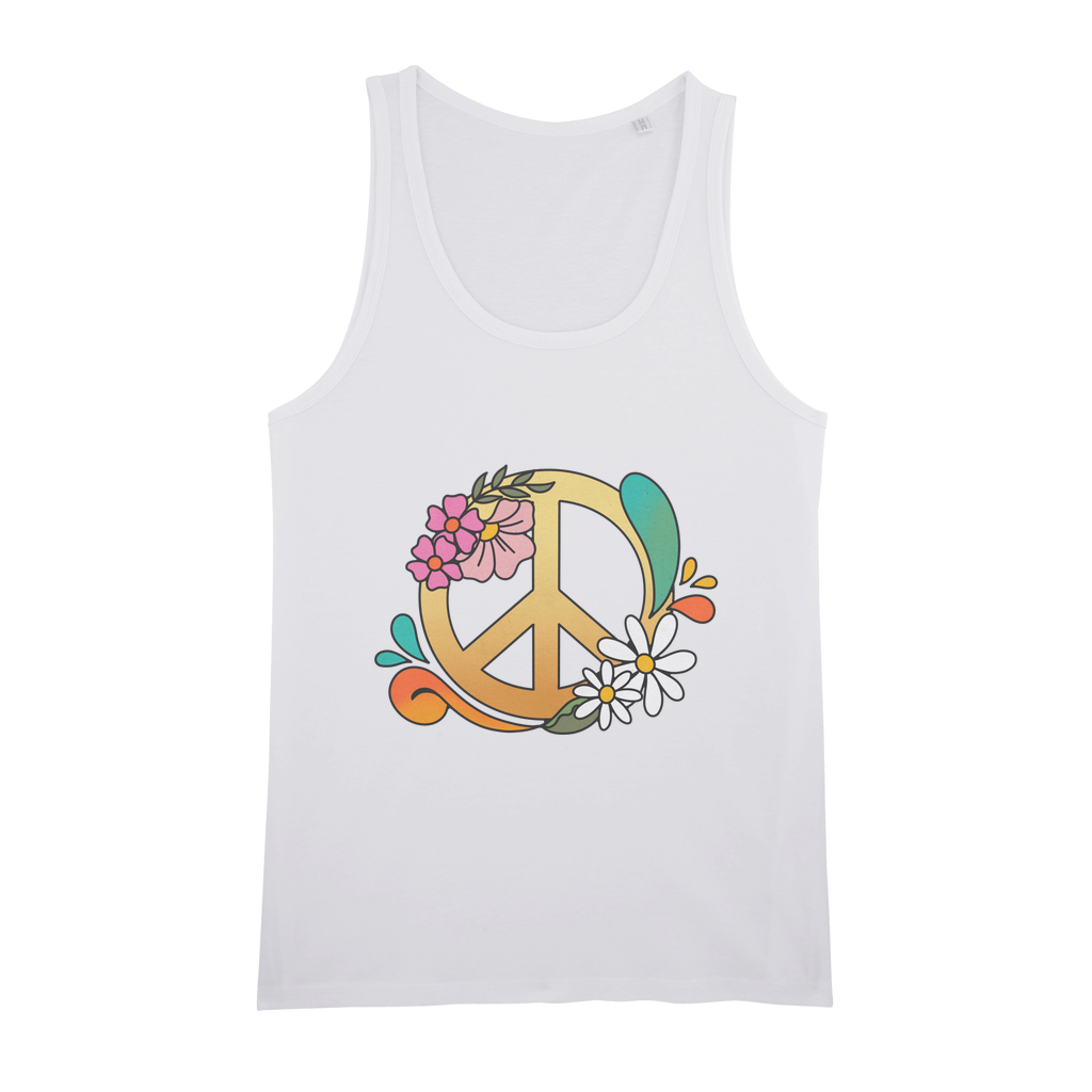 Boho Peace Organic Jersey Unisex Tank Top